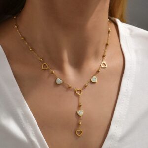 14K Gold Plated
Sweet Simple Style Heart Shape  Necklace