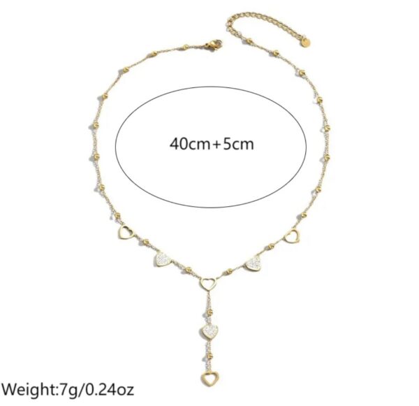 14K Gold Plated
Sweet Simple Style Heart Shape  Necklace - Imagen 3